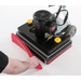Clarke FM40 LX baseboard cleaner pad being removed