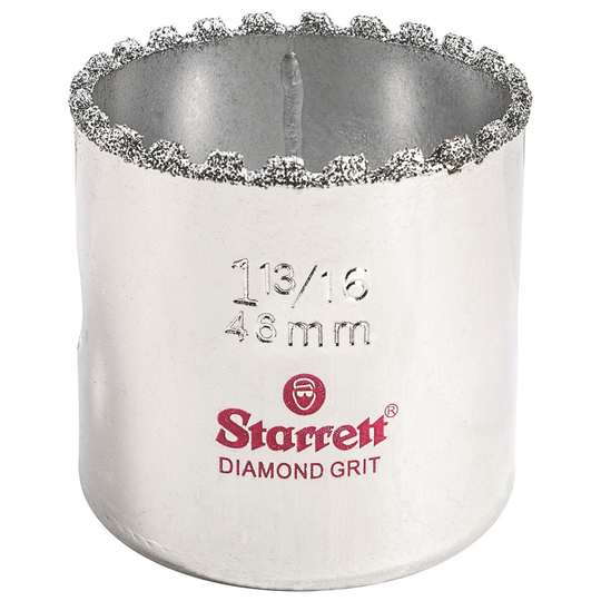 STARRETT KD1136-N Diamond Grit Hole Saw, 1-13/16'' (46mm)