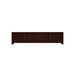 PL2044OH 71"W WALL MOUNT OPEN HUTCH- Mahogany