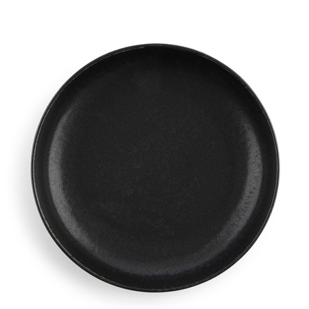 Black Cosmos Pasta Plate 8"