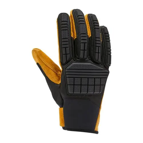 CARHARTT GL0884M - Storm Defender™ Insulated Leather Knuckle Guard Glove - Black/Barley