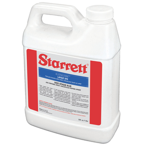 STARRETT 1610-32 Blue Layout Dye, 32 Oz Plastic Bottle