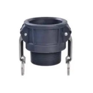 Cam and Groove Coupler, 2 in Type B x 2 in MNPT, Polypropylene