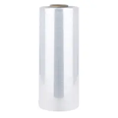 12" X 1500' 80 GAUGE CLEAR BLOWN STRETCH FILM, 4 RL/CS