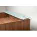 PL169 GLASS TRANSACTION TOP WHITE - W/RISERS