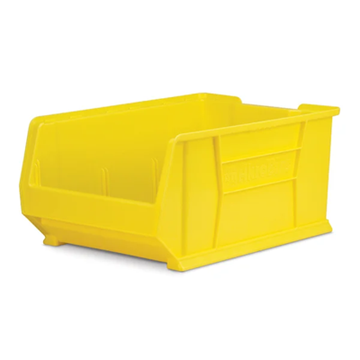 Storage Bin - Plastic - 23-7/8" x 16-1/2" x 11" - Yellow