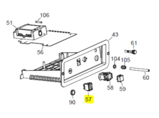 Veloci Heater Replacement Switch I - 0 - II