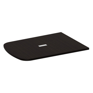 PL637THALF- 47" x 60" ARENA 1/2 TABLE TOP W/GROMMET- Espresso