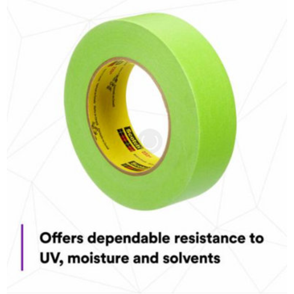 Scotch® Performance Masking Tape 233+ Green, (1-1/2") 36 mm x 55 m, 16/Case