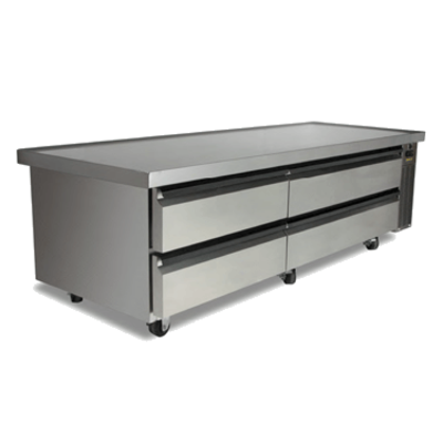 Silver King SKRCB84H-RDUS10 (4) Drawers 84"W Two-Section High Capacity Refrigerated Chef Base