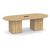 8' Classic Racetrack Conference Table with Cube Base - Aspen