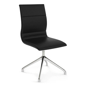 10924 BLACK LEATHER NOVA 3 4 PRONG GUEST CHR-BL01