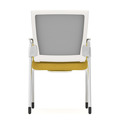 Propel Guest Chair - White Mesh Back with Yellow Seat