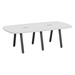SIGAR7636N - 8 ft. Arena Conference Table w/Black Metal VA Leg