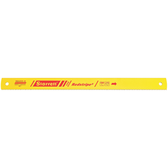 STARRETT RS400-6 16 x 1-1/4 x .075 x 6T, Redstripe Power Hacksaw Blade