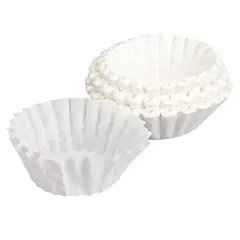 12 CUP WHITE COFFEE FILTER WITH FLAT BOTTOM, 1000/CS