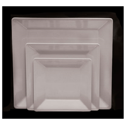 Thunder Group Ps3208W Passion White Square Plate 8-1/4"