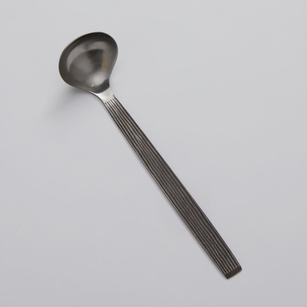 Wavy Aged Stainless Steel Hammered Buffetware