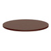 PLT24R 24" ROUND TABLE TOP ONLY- MAHOGANY