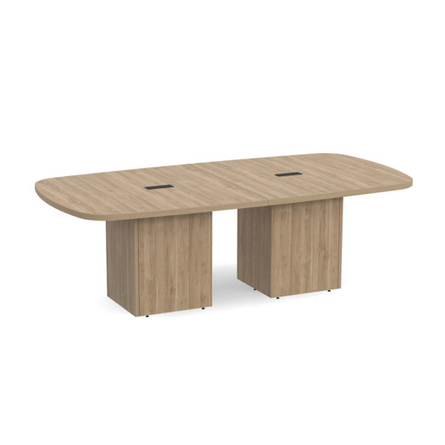 Arena Conference Table 8 Ft with Cube Base - Aspen