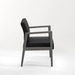 1800 WELLINGTON WOOD GUEST CHAIR - Black and Gray