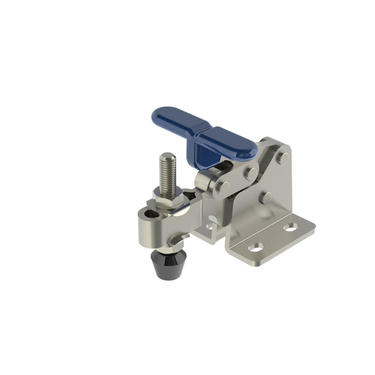 Jergens 70028 760 lb Cap T-Handle Horizontal Toggle Clamp With Flanged Base & Adjustable U-Bar