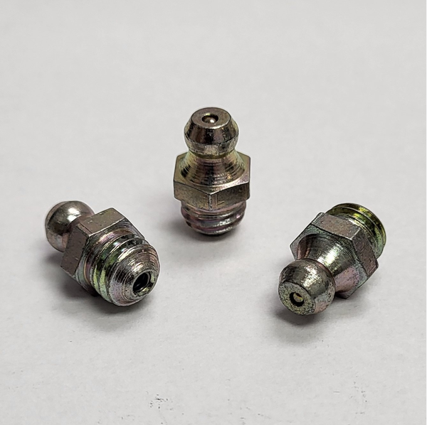 M8 - 1.25 X 15MM L STRAIGHT LUBRICATION FITTING STEEL PLATED