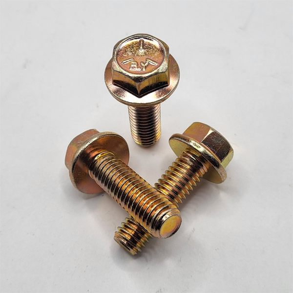 3/8" - 16 X 1 1/4" IFI-111 HEX FLANGE SCREW SAE J429 GR 5 ZINC YELLOW