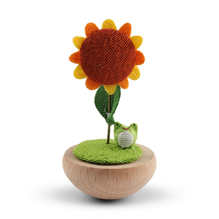 Figurine Sunflower & Frog