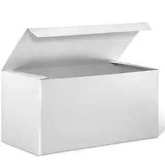 12 X 6 X 6 WHITE 1 PIECE GIFT BOX, 50/CS