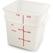 Carlisle StorPlus White 8 qt Square Food Storage Container