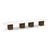 20' Classic Boat Shape Conference Table with Cube Base - White Top, Modern Walnut Base