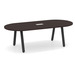 8ft Boat Shape Conference Table with Metal VA-Leg Base