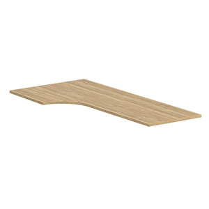 PLT723624L 72" CORNER EXTENSION WORK SURFACE TOP: LEFT- ASPEN