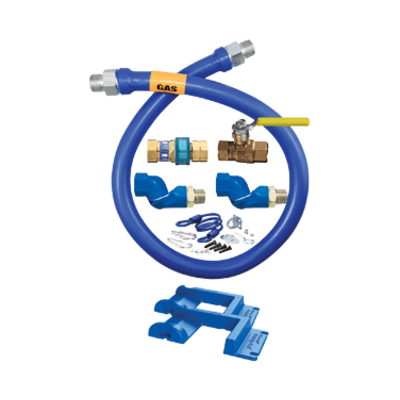 Dormont Manufacturing 16125KIT2S24PS Dormont Blue Hose Moveable Gas Connector Kit 1-1/4" Dia.