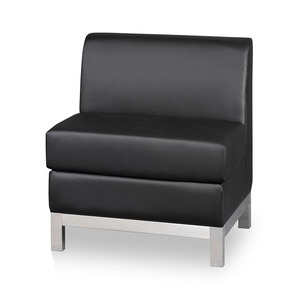9990 CLUB CHAIR NO ARM - BLKU164