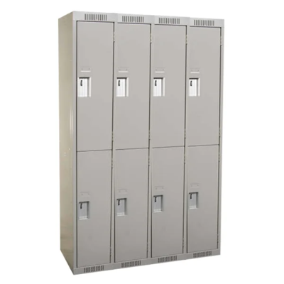 Locker - Steel - Riveted - Economy - 48" x 18" x 72" - 2 Tier - 8 Door