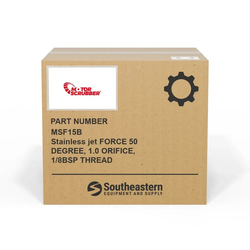 MotorScrubber - MSF15B - Stainless jet FORCE 50 DEGREE, 1.0 ORIFICE, 1/8BSP THREAD
