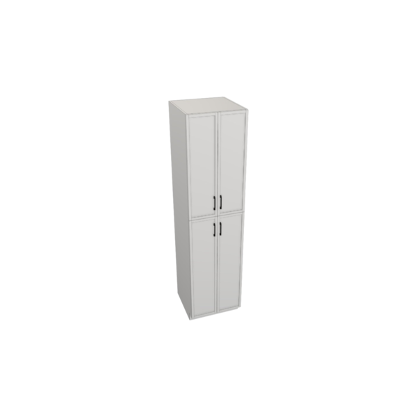 Fresno Pure White Box   Utility Cabinet Kit - 24” X 96”H X 24”D