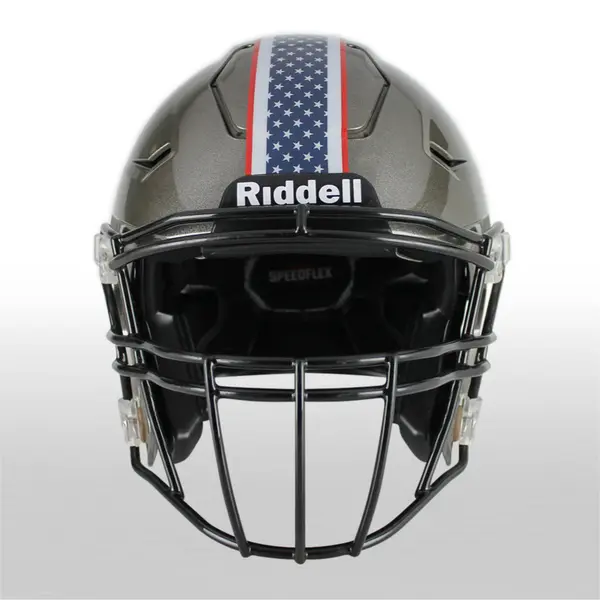 Patriotic Stars & Stripes American Flag Football Helmet Stripes 