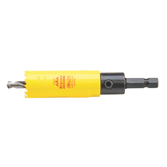 STARRETT ADCH1056 15/16'' (24mm) NVP Deep Cut Bi-Metal Hole Saw with Arbor