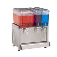 Grindmaster-Cecilware CS-3D-16 (BPA FREE) (1) Standard 4.75 Gallon & (2) Mini 2.4 Gallon Clear Plastic Bowls Agitator Model Electric Crathco Simplicity Bubbler Triple Combo Pre-Mix Cold Beverage Dispenser