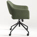 CHK68091GRN0707 - SARON GUEST CHAIR - Green with 4 Prong base