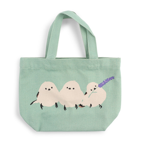 Tote Bag Birds Green