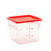 FSE 373-FC6C Food Container 6 Qt. Square Clear NSF