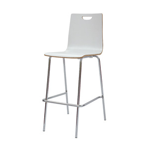 ST198 WOOD BISTRO STOOL - WHITE