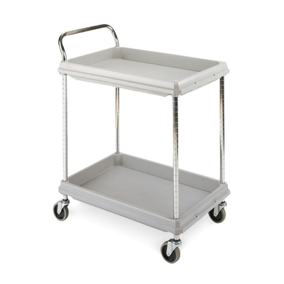 Metro BC2636-2DG Deep Ledge 2-Shelf Utility Cart, Gray, 26" x 36"
