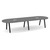 12' Signature Racetrack Conference Table with Metal VA Legs - Newport Gray Top, Black Base
