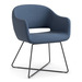 68XBASE- SARON GUEST CHAIR - X Shape Sled Base