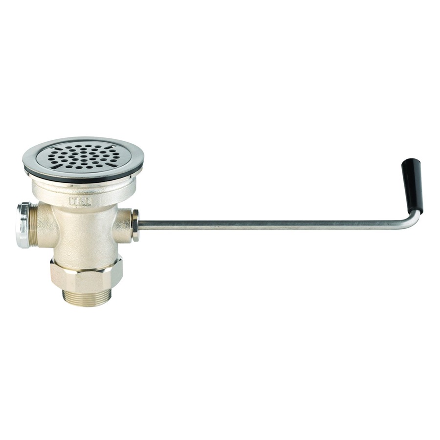 T&S Brass B3950SB Waste Drain Valve 31/2" Sink Hole Cook's Direct